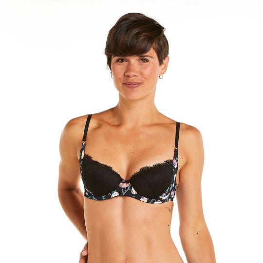 Soutien-gorge ampliforme coque moulée noir Impériale