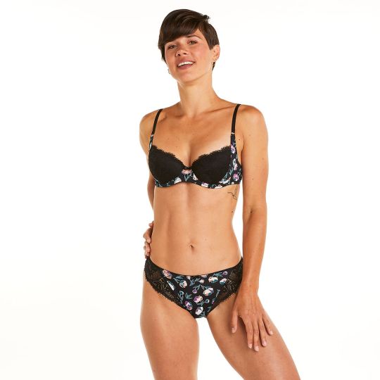 Soutien-gorge ampliforme coque moulée noir Impériale