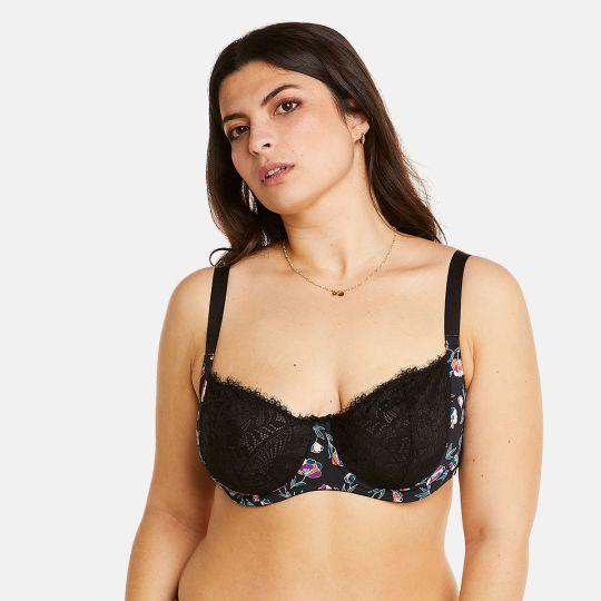 Soutien-gorge à armatures grand maintien noir Impériale