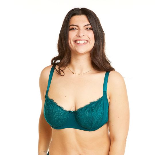 Soutien-gorge à armatures grand maintien vert Impériale