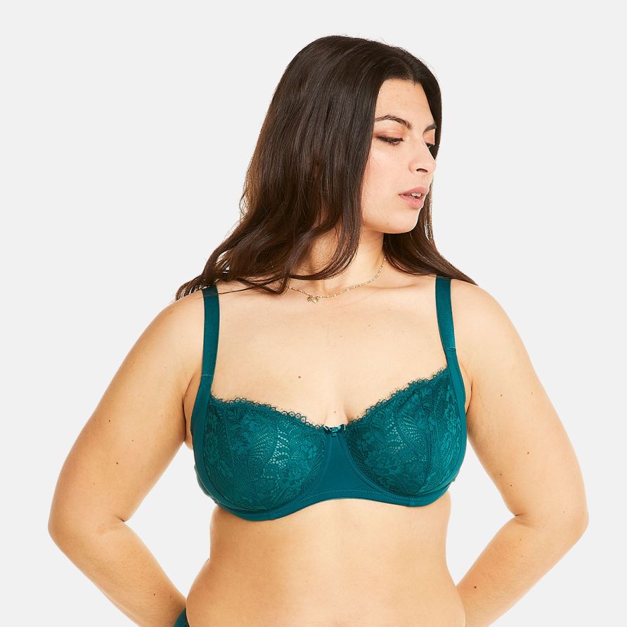 Soutien-gorge à armatures grand maintien vert Impériale