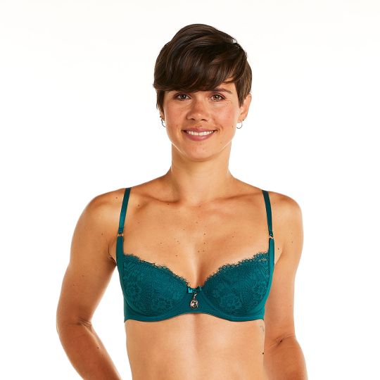 Soutien-gorge ampliforme coque moulée vert Impériale