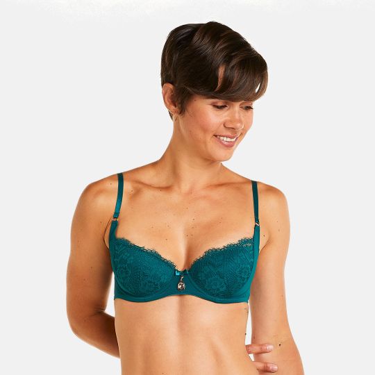 Soutien-gorge ampliforme coque moulée vert Impériale