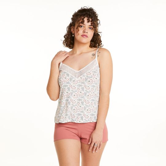 Top + short multico ivoire Palanquin