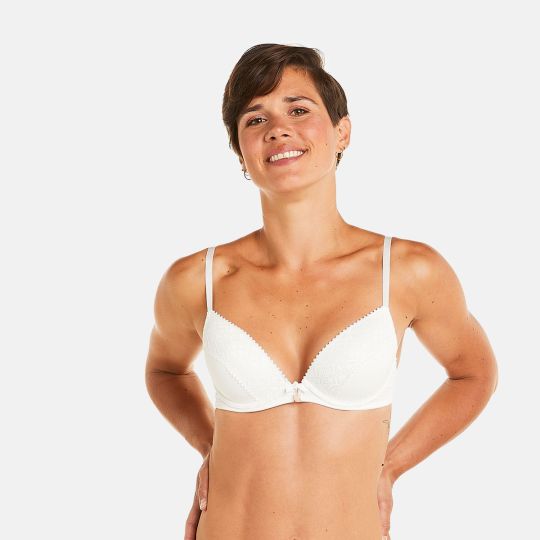 Soutien-gorge ampliforme coque moulée ivoire Palanquin