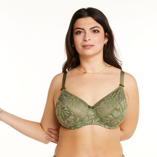 Soutien-gorge à armatures grand maintien kaki Apologie