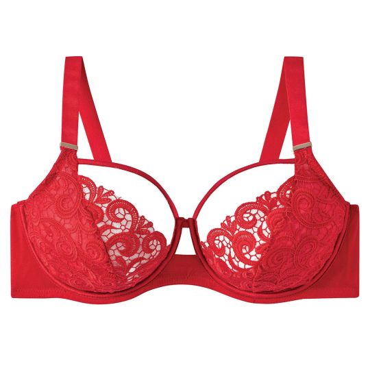 Soutien-gorge à armatures grand maintien rouge Miracle