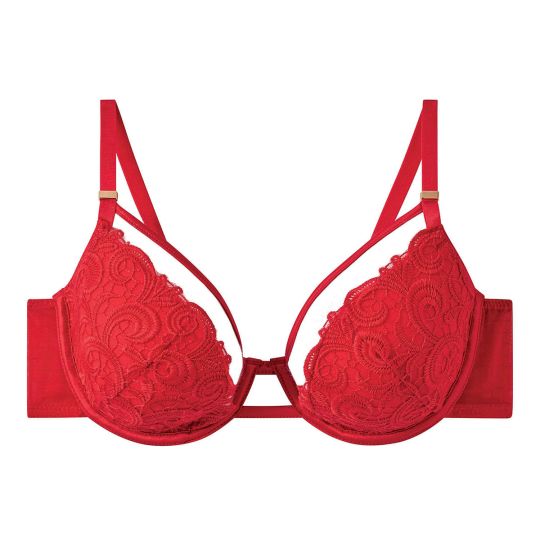 Soutien-gorge ampliforme coque moulée rouge Miracle