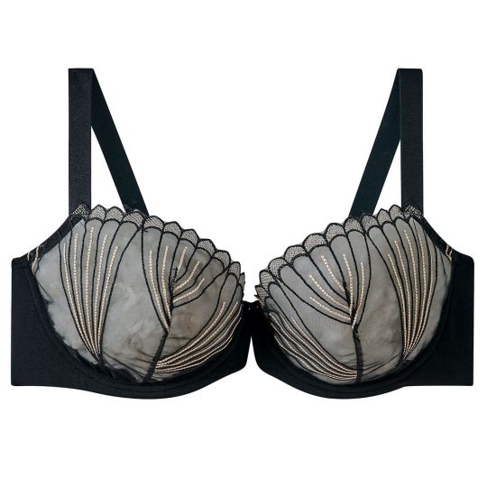 Soutien-gorge à armatures grand maintien noir Indécise