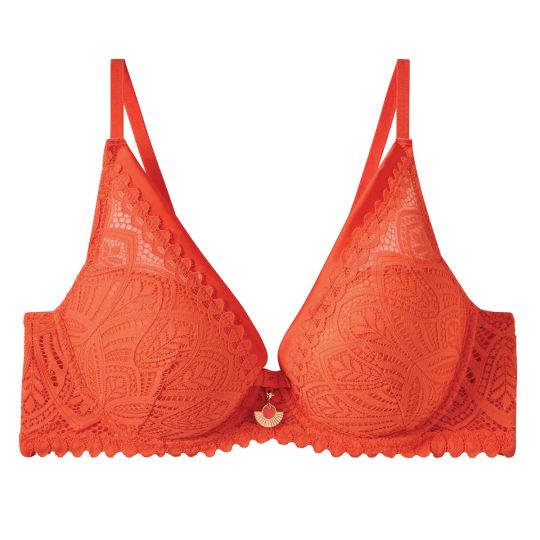 Soutien-gorge ampliforme coque moulée orange Sarong