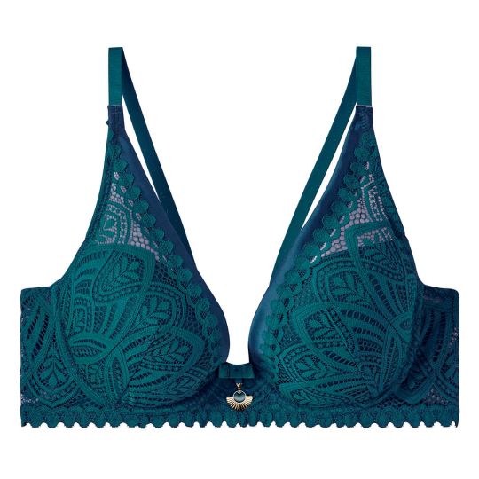 Soutien-gorge ampliforme coque moulée turquoise Sarong