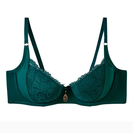 Soutien-gorge ampliforme coque moulée vert Impériale