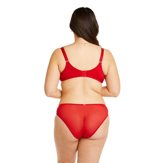 Soutien-gorge à armatures grand maintien rouge Miracle