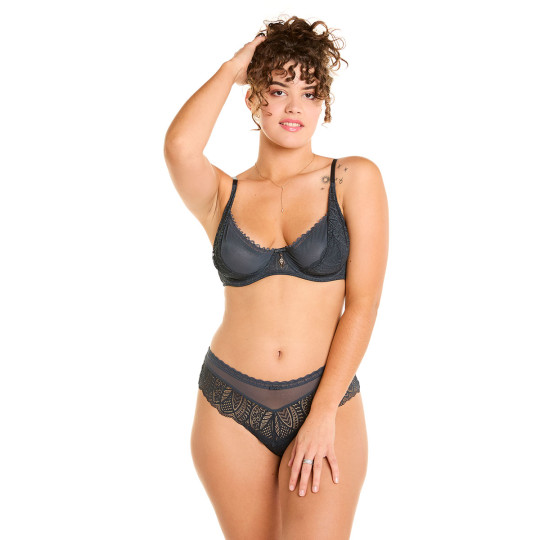 Shorty tanga gris Abeille