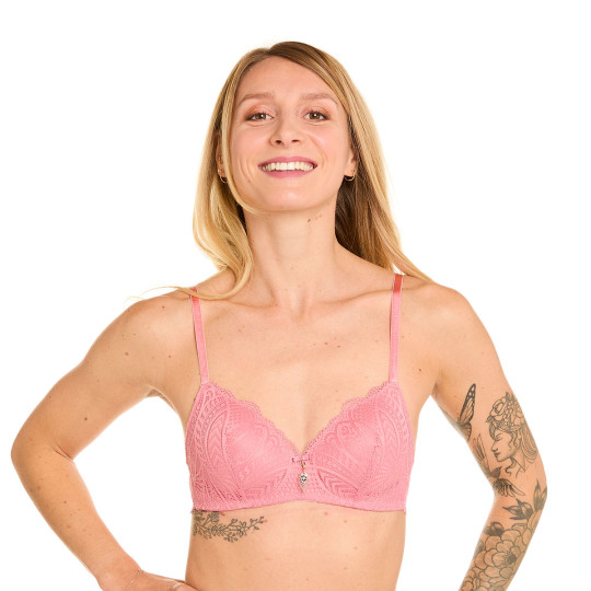 Soutien-gorge souple sans armatures rose Abeille