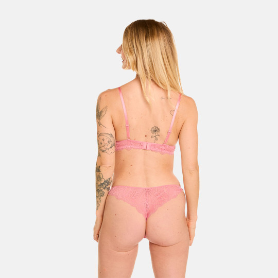 Soutien-gorge souple sans armatures rose Abeille