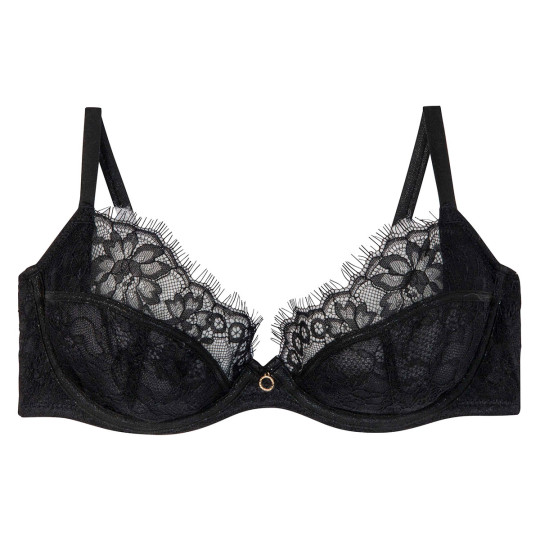 Soutien-gorge à armatures noir Sabbat